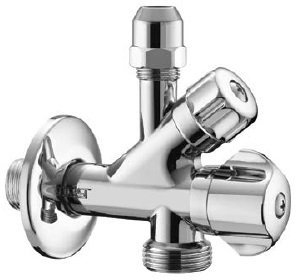 PIANA serie 0550 S 400 CR Rubinetto 1/2 a vitoni sottolavabo e per lavatrice senza filtro - cromato - calotta svizzera