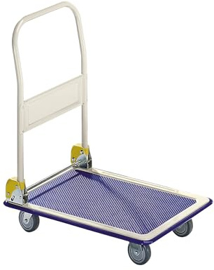 Certeo | Carrello a pianale MAX | impugnatura pieghevole | portata 200 kg