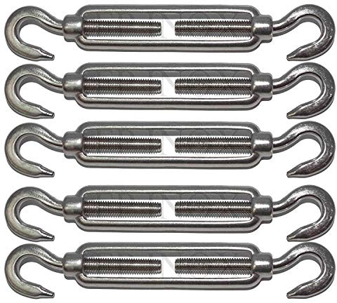 Tendeur (Ridoir) Crochet/Crochet 120mm inox 316 - A4 (lot de 5)