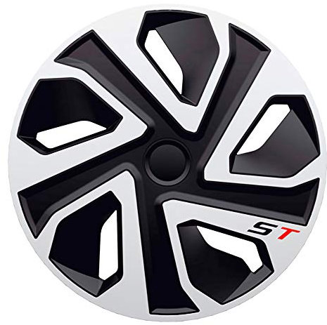 J-Tec J14551 Set Di 4 Copricerchi St 14 Pollici Argento/Nero