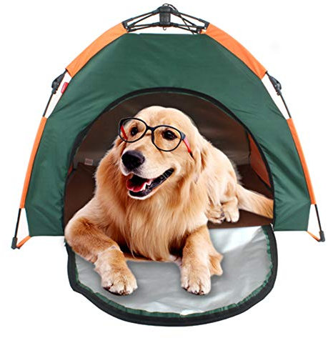 PJDDP Haustier Tipi Hund Katze Bett Tragbare Hundezelte Pet Houses Wasserdicht Haustier Hund Zelt Haus Abnehmbare Indoor Outdoor Tipi Mat Hundebedarf