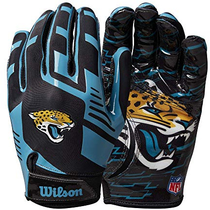 WILSON NFL Stretch Fit fotbollshandskar - Jacksonville- vuxen (WTF9326JX)