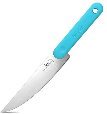 Trebonn - Salamimesser, Küchenmesser für Wurstwaren, japanische Edelstahlklinge 18 cm. Rutschfester Soft-Touch-Griff
