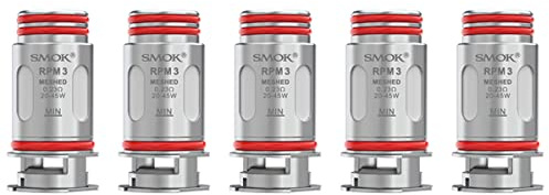 Resistencia Smok RPM 3 Mesh Coil - 0.23 Ohms - (5pcs) - 100% Originales - Compatible con Smok RPM 5 Kit - Smok RPM 5 Pro Kit