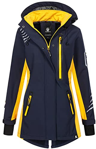 Rock Creek Softshell-jacka för kvinnor, kappa D-491, marinblå, S