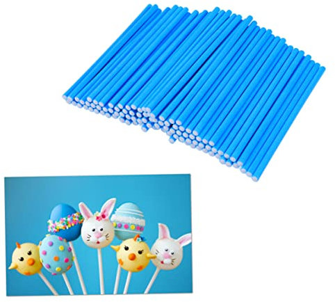 Hoement 100 Piezas Palitos De Piruletas De Papel Palitos De Pastel Palitos De Papel Brochetas Popularidad