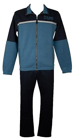CAMPAGNOLO DYNAMIC F.LLI Herren-Trainingsanzug, kompletter Winter-Freizeit-Sweatshirt, offene Jacke mit Reißverschluss, Artikel 8Q77273, 128L Sea blu, L