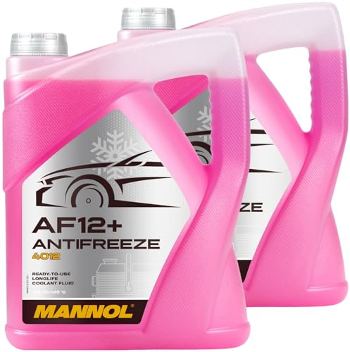 BandelOne enthält 2 x 5 L Mannol AF12 Kühlerfrostschutz Rosa/rot 40°C Fertig-Mix für G12 G12