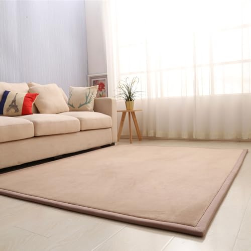 ZIKGER Alfombra Bebe Acolchada Plegable,Coral Espesar Terciopelo Manta de rastreo para niñosalfombras yoga-M-60 * 150cm