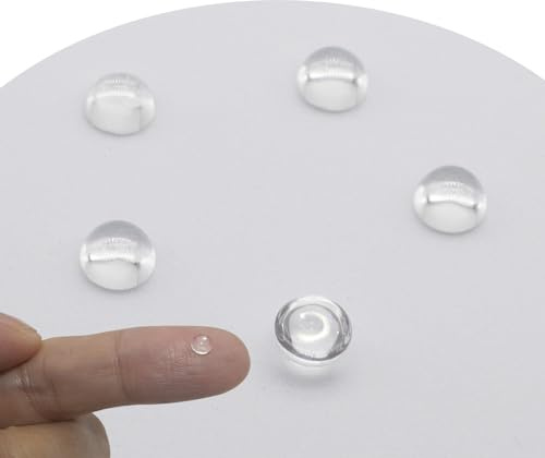 Jeada Lot de 5 lentilles convexes plates en verre optique 5 mm sans mise au point sur les bords pour lampe de poche LED pour lampe frontale de vélo, transparent (Φ5 mm x H 2,8 x F 4,0), JD005