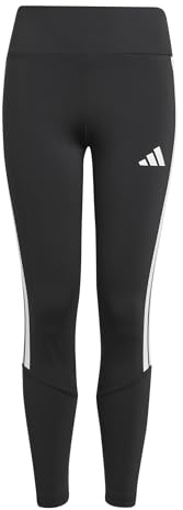 adidas Dziewczynki TRAIN ESSENTIALS 3-STRIPES LEGGINGS, Black/White, 11-12 Years
