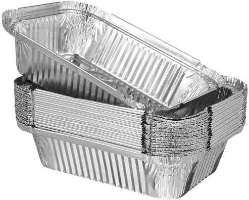 YDYAENIO Vaschette Alluminio 20 Pezzi contenitori for Alimenti in Alluminio teglie Vassoio teglie in Alluminio Grande teglia da Forno
