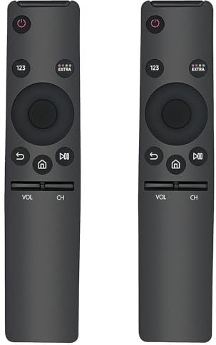 2pcs Universal Remote Control fit for Samsung LED QLED UHD SUHD HDR LCD Frame Curved Solar HDTV 4K 8K 3D Smart TV Remote,No Programming Required
