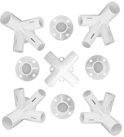 9pcs Gaveebo -Anschluss für Gavoebo -Ersatzteile 25/19 mm Gavoebo -Ersatzteile Zelt Fuß Füße Pavillon Accessoires für Trip Camping Accessoires