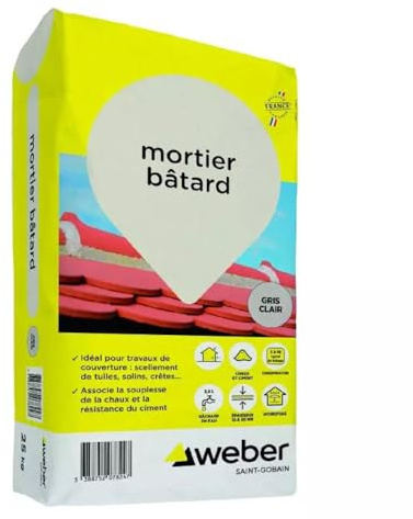Weber Mortero para mampostería 25 kg - cal para trabajos de cobertura, azulejos
