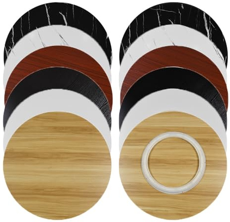 VLKLPZAHAK Bandeja Giratoria Redonda De Madera Lazy Susan 60 70 80cm Bandeja De Servicio para Mesa De Comedor, Base Robusta, Suave Y Silenciosa(Black,70 cm (27 in))