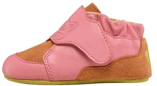 Affenzahn Scarpa per Gattonare Pelle Crawly Scarpa in Pelle per Bebè Bambina e Bambino con Chiusura, Morbida, Flessibile e Antiscivolo, Primi Passi Gatto - Pink, 20/21
