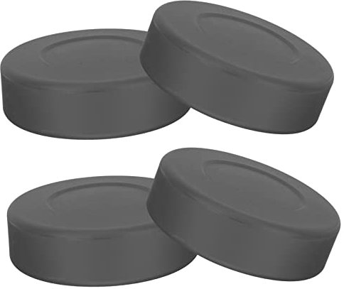 CLISPEED Eishockey Pucks 4 Stück Gummi Trainingspucks Glatte Oberfläche Verstellbare Härte Für Kinder Und Erwachsene Zum Rollschuh Und Wettkampftraining