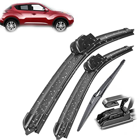 For Nissan For Juke F15 2010 2011 2012 2013 2014 2015 2016 Car Window Front Rear Windscreen Wiper Blades Set Kit 221412