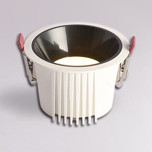 Foco de Techo LED empotrable de 20 W, luz descendente de Techo, iluminación direccional para pasillos, Salas de Estar, dormitorios, entradas (Svart3000k)