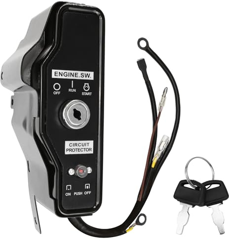 For Predator 420cc Ignition Switch Box, Fit for Harbor 30 Gallon Air Compressor, Compatible with Predator 13HP Engine 60340 60349 69736, Electric Start Control Replacement with 2 Keys