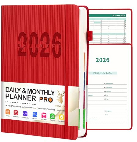2026 Agenda Académica de Negocios Premium Papel Reciclable Sistema de seguimiento de tareas Cuaderno de gestión del tiempo