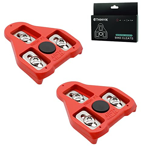 Thinvik Bike Cleats for Peloton Look Delta Pedals - Indoor Cycling Spin Bike & Road Bike Cleat Set for Women and Men Clipless Pedal and Cycle Shoes - 9 Degree Float