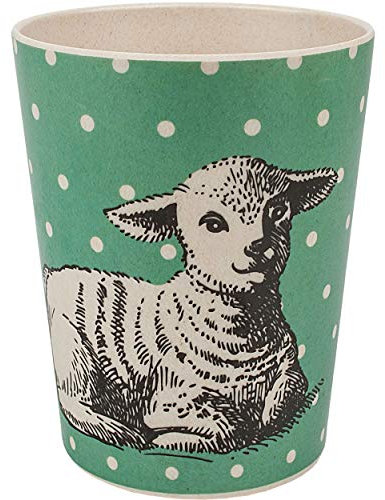 alles-meine.de GmbH 4 Stück Kunststoff Trinkbecher/Becher - Tiere - Schaf - 330 ml - BPA frei - aus Kunststofffasern - Tasse - Zahnputzbecher/Malbecher - Kinder Erwachsen..