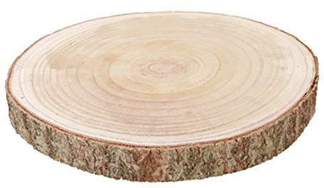 Baumscheibe Holzscheibe mit Rinde 38cm Durchmesser Deko Basteln