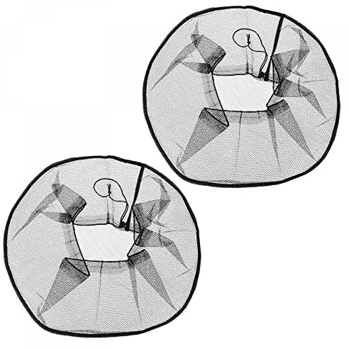 sourcing map Staubschutz für elektrische Ventilatoren, 45,7 cm, waschbar, staubdicht, Netznetz zum Schutz, schwarz, 2 Stück