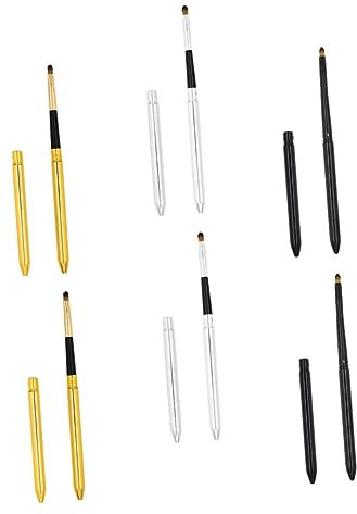 Warmhm 6stücke Teiliges Lippenbürsten Für Lippenstift Tragbare Dehnbare Make-up Pinsel Mit Komfortablen Borsten Für Präzise Lippenkonturen Und Lippenpflege Für Unterwegs