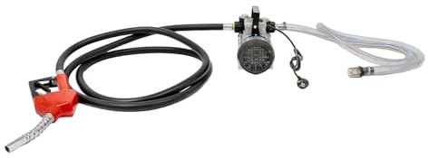 Dieselpumpe Elektrische Ölpumpe 550W Benzinpumpe mit Ölpistole, 2m Einschlauch und 4m Ausschlauch Max. Ansaughöhe: 5m