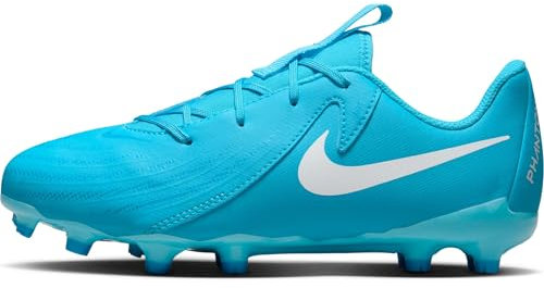NIKE Jr Phantom Gx II Academy FG/MG, Sneaker Hombre, Blue Fury White, 35.5 EU