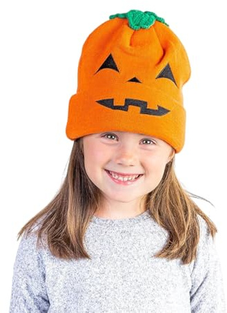 PythJooh Newborn Baby Girl Boy Halloween Beanie Hats Unisex Infants Halloween Pumpkin Prop Hat Caps 2-8Years