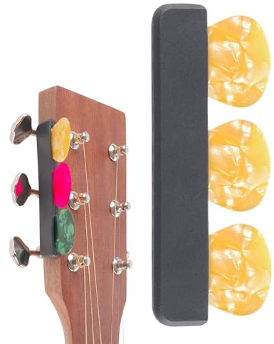 Soporte Púas Guitarra - Estuche Almacenamiento Plectros | Antideslizante Electrica Acústica Con Adhesivo, Para Bajo Ukelele, Tocar Organizado, Regalo Día Del Padre