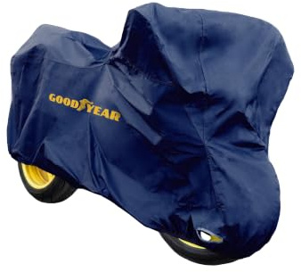 Goodyear Housse d'extérieur imperméable pour Moto, Taille Adventure (348 cm), Toile Double épaisseur avec œillet antivol, Protection Contre Le Soleil, la Pluie, la Neige et la poussière