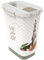 Rotho, Cody, Animal feed container 10 l, Plastic (PP) BPA anthracite/white, 10l (24,3 x 17,9 x 32,2 cm)