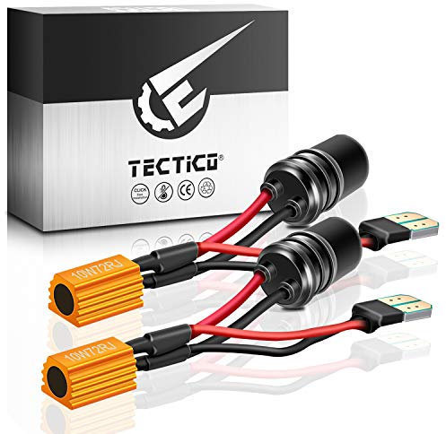 TECTICO LED Seitenblinker Widerstand Super Decoder CANBUS Anti Flimmer Fehler Canceller Lastwiderstand Kompatibel mit Audi VW, 2 Stücke