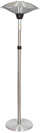 La Hacienda Adjustable Standing Heater Silver 69567