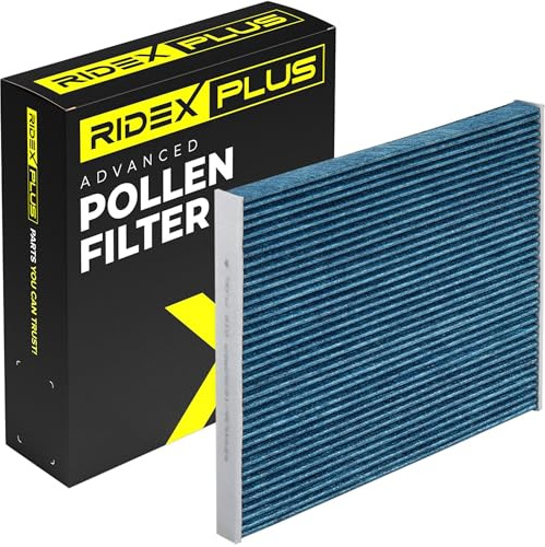 RIDEX PLUS 424I0496P Innenraumfilter Pollenfilter Aktivkohlefilter Höhe: 35 Breite: 224 Länge: 256 Kompatibel mit VW POLO 9N Polo Schrägheck 6R1, 6C1, SKODA Fabia II Schrägheck 542, SEAT