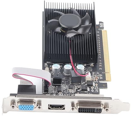 Yosoo Health Gear Graphic Card, 1GB 64Bit DDR3 Gaming Graphics Card 589MHz 1000MHz 2560x1600 Game Graphics Card for HD Multimedia Interface DVI VGA Interface(1GD3 64BIT) (1GD3