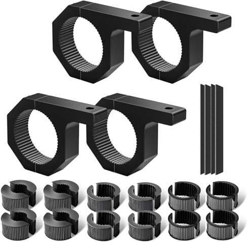 Chelhead 4 piezas soportes de faros de trabajo 25-50 mm, 1,5 -2 , soporte de sujeción universal adecuado para motocicletas, 4 x 4, ATV, UTV, camiones, barcos, barras de techo