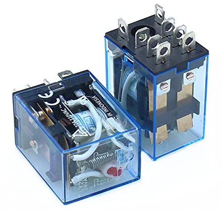 elektronischer Schalter 1Pcs Relais LY2NJ DC12V AC12V DC24V AC24V Kleines Relais 10A 8 Pins Spule DPDT (Size : AC 24V)