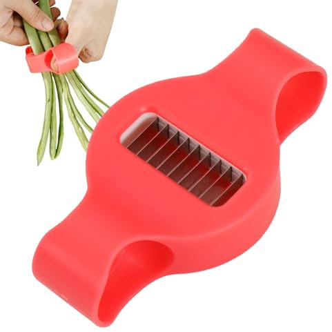 Leryveo Affettatrice per fagiolini, taglierina per fagioli in acciaio inossidabile - Taglierine per corno di fagioli | Utensile da cucina per trituratore, taglierina per trituratore di fagioli,
