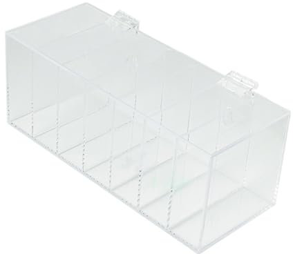 Sharplace Transparenter Aufkleberrollenhalter, Etikettenspender, Etikettenständer, vielseitig einsetzbar, stabil, für Zuhause, Büro, auf dem Schreibtisch oder, 225x89x89mm