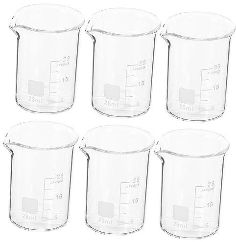 iplusmile 6piezas De Vidrio Para Laboratorio De Medición De Precipitados Cristalería