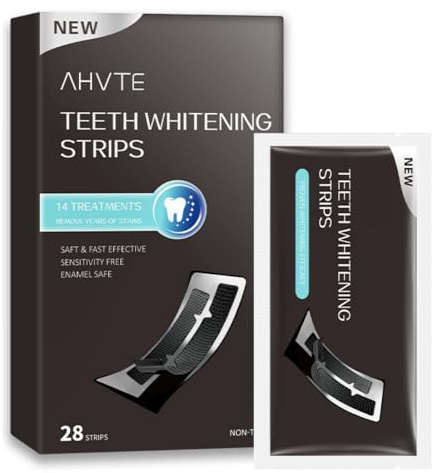 Shynova Patch Blanchiment Dentaire - 28 Bandes Dent Blanche Pour Blanchiment Des Dents À Domicile, Strips Enamel Safe Anti-Taches Tenaces, Kit Dents Blanches Sans Douleur