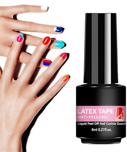 Capa Base Pelable: Líquido De Secado Rápido De 7 Ml, Protector Protector Para Bordes De Uñas, Capa De Preparación De Manicura En Gel, Diseño De Eliminación Con Precisión De Distribución Controla