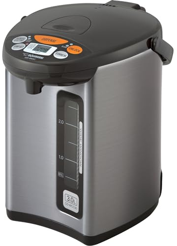 ZOJIRUSHI CD-WCC30 Micom Water Boiler & Warmer, Stainless Steel, Brown