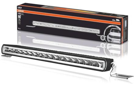 Osram LIGHTBAR SX500-SP, Phare LED pour Feux de route, spot, 3900 lumens, faisceau lumineux jusqu'à 370 m, barre lumineuse LED 12 V/24 V, homologation ECE Noir